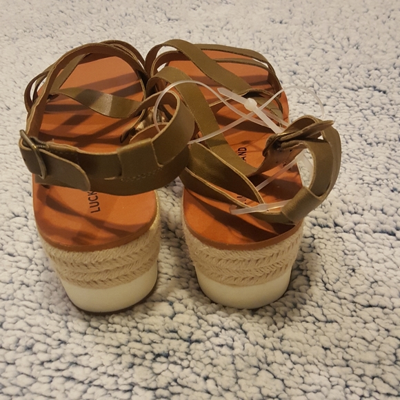 Lucky brand esparadille wedge sandals - Picture 3 of 8